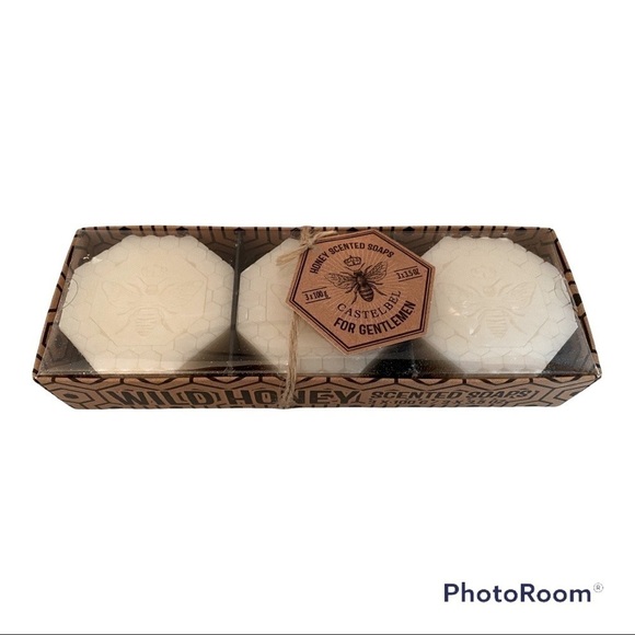 CASTELBEL For Gentlemen Set of 3 Honey Scented Soap New With Tag - Picture 1 of 5